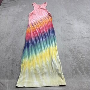 YFB Iggy Rib Maxi Dress Women's M Tie Dye Racerback Hippie Boho Festival Pride‎
